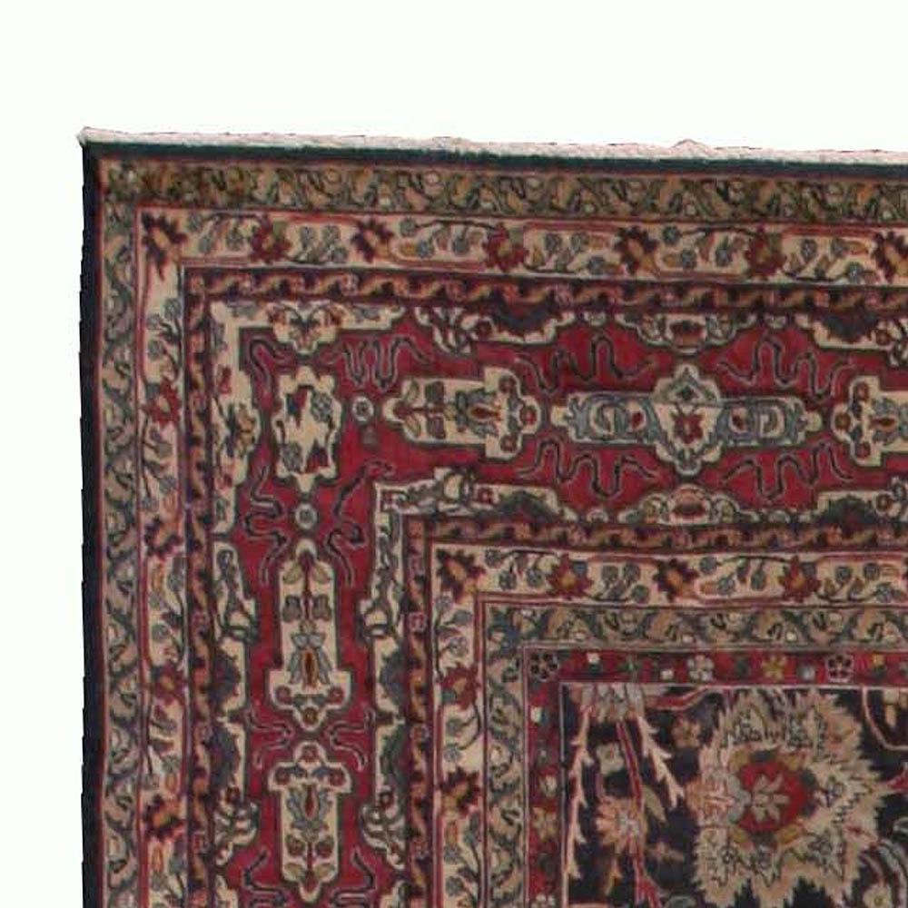 Fine Antique Persian Kirman Botanic Handmade Wool Carpet BB3696