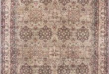 Authentic 19th Century Persian Kirman Botanic Handmade Wool Carpet BB4168