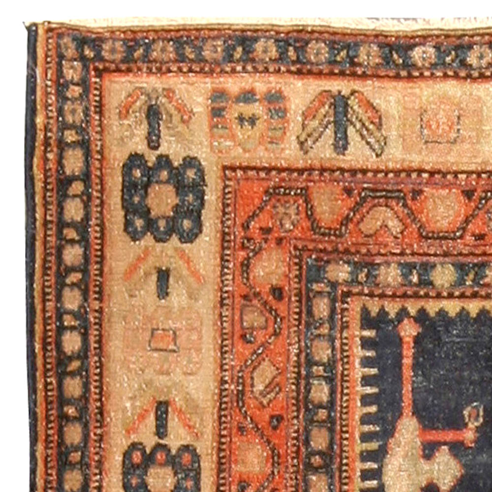 Antique Persian Senneh Rug BB4509