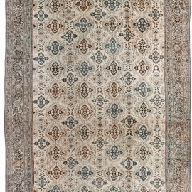 Authentic 19th Century Persian Sultanabad Handmade Wool Carpet BB3705