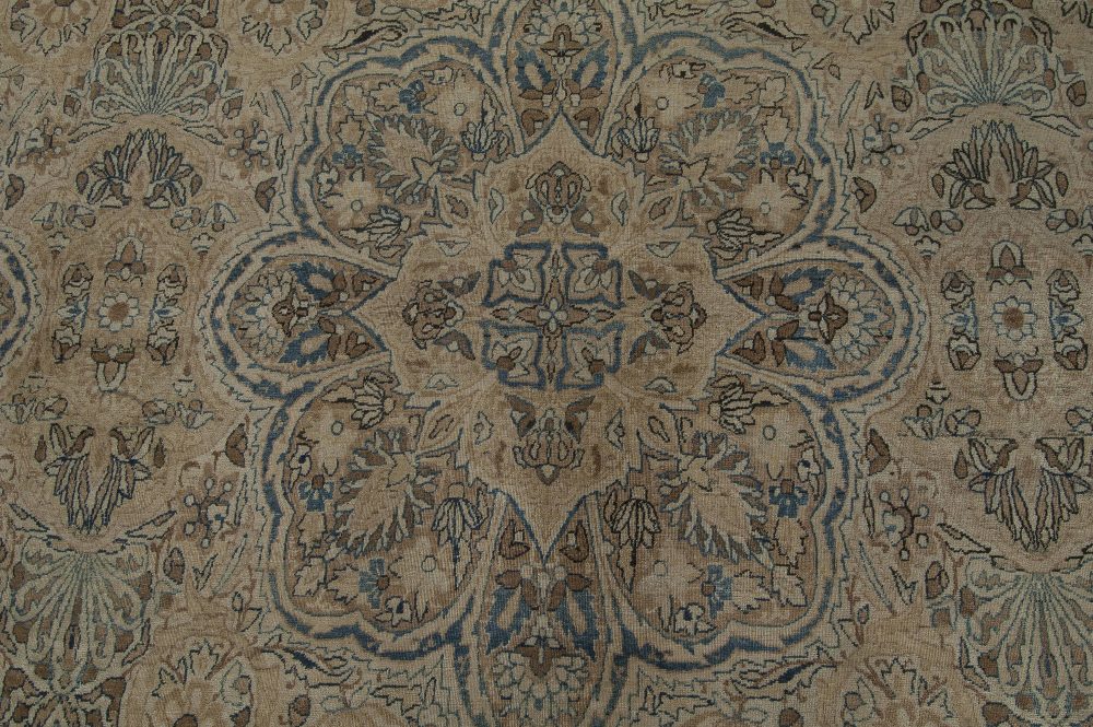 Authentic Persian Kirman Botanic Handmade Wool Rug BB2659