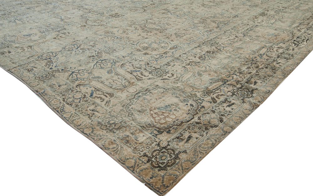 Authentic Persian Kirman Botanic Handmade Wool Rug BB2659