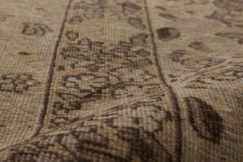 Antique Persian Tabriz Handmade Wool Rug BB2215