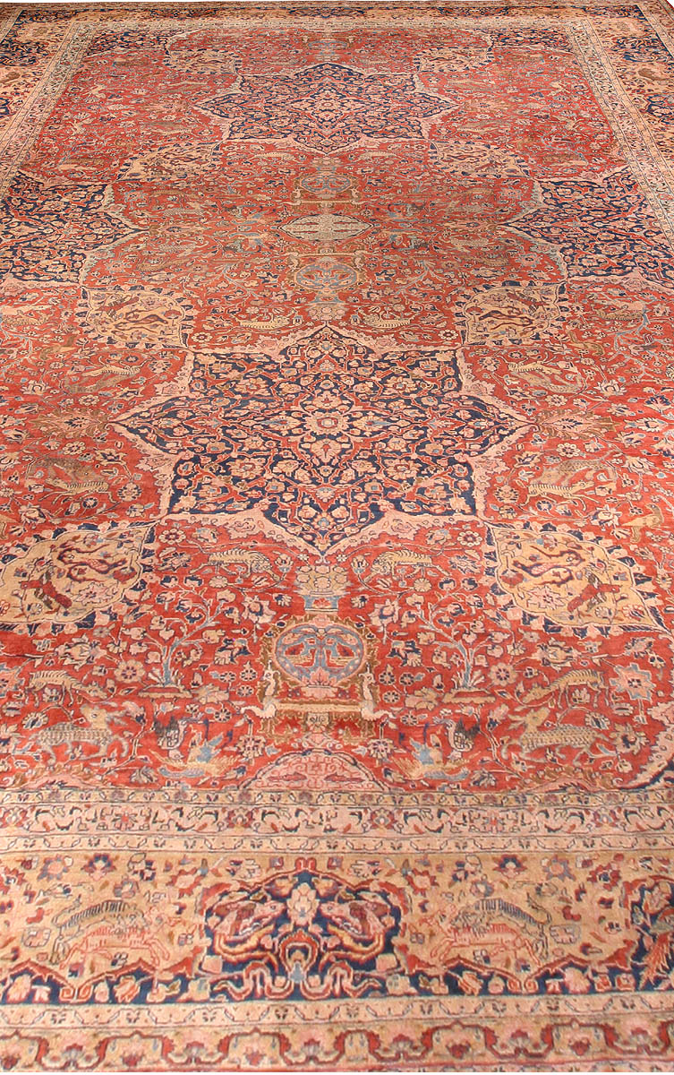 Antique Persian Tabriz Carpet BB1596