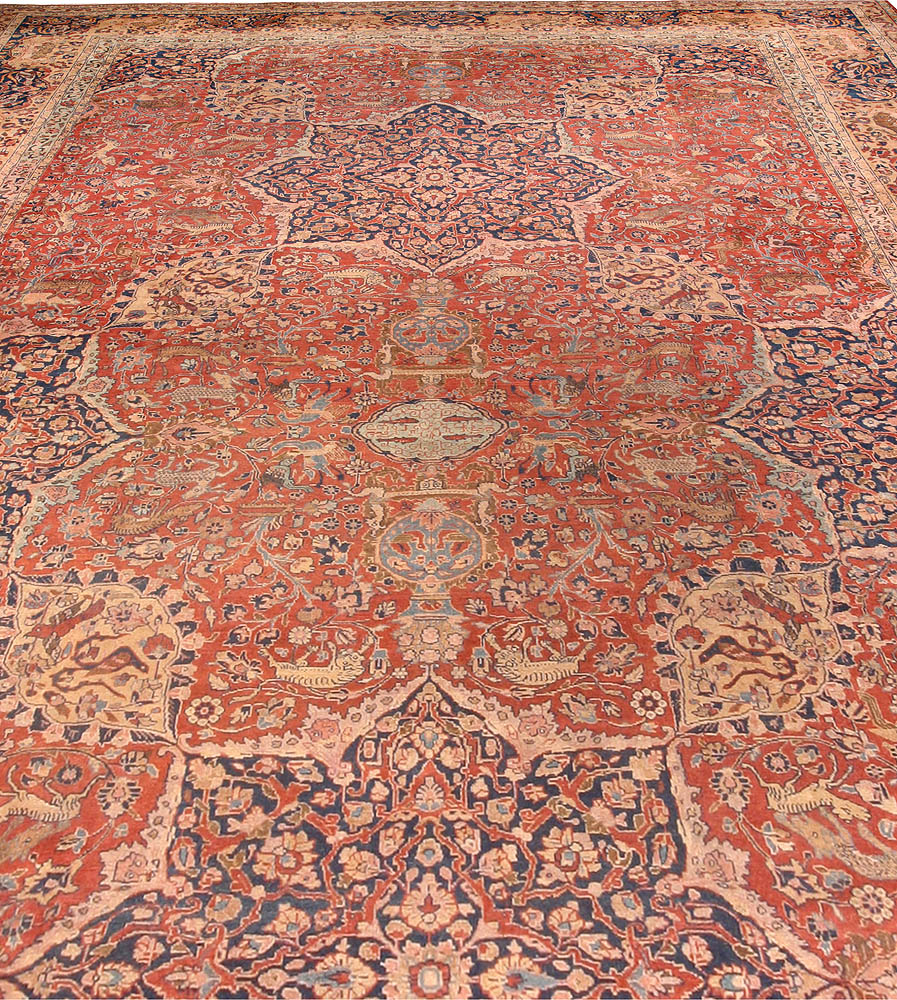 Antique Persian Tabriz Carpet BB1596