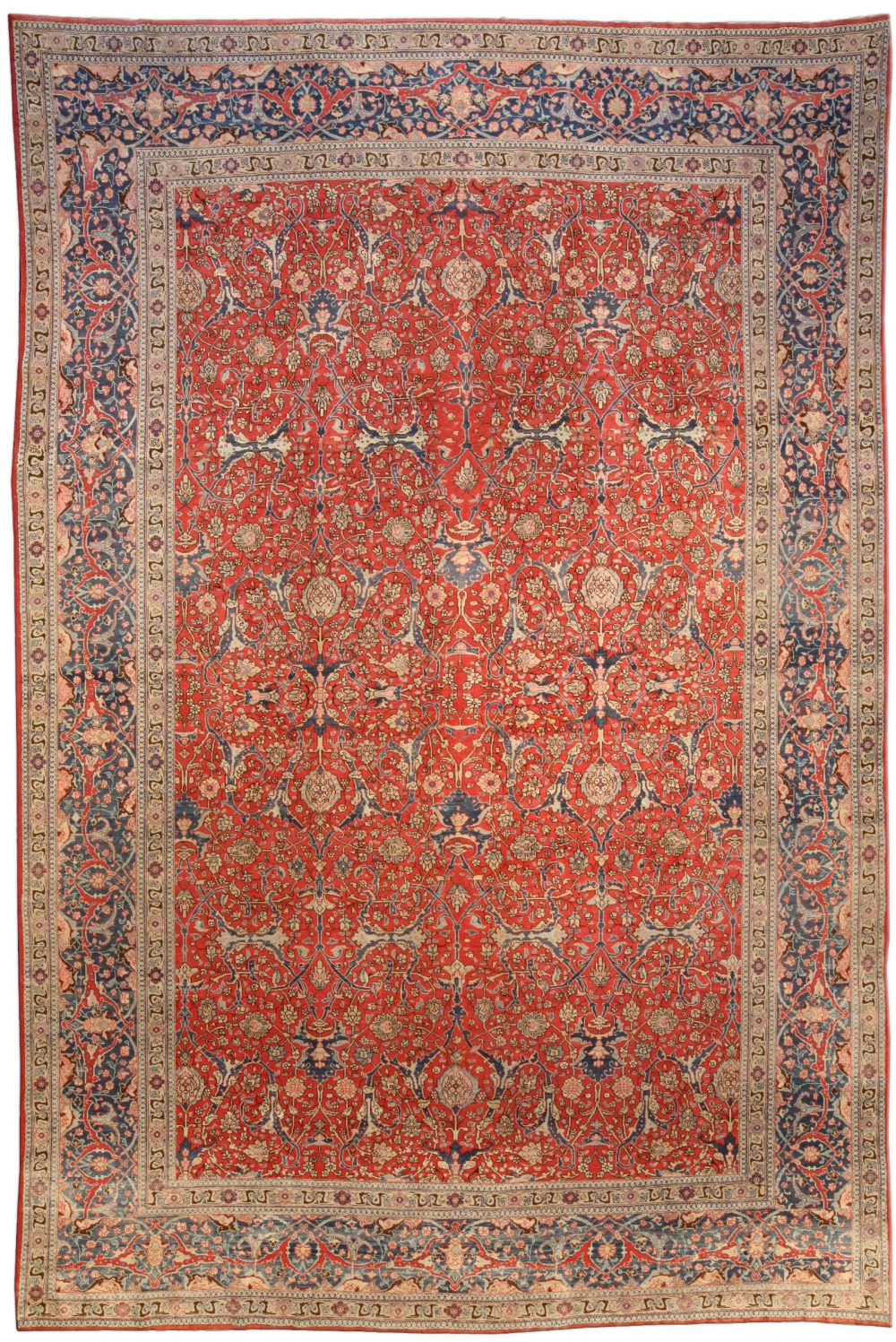 Antique Persian Tabriz Carpet BB3977