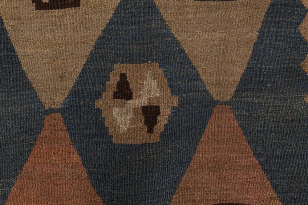 Antique Etno Turkish Kilim Rug BB6517