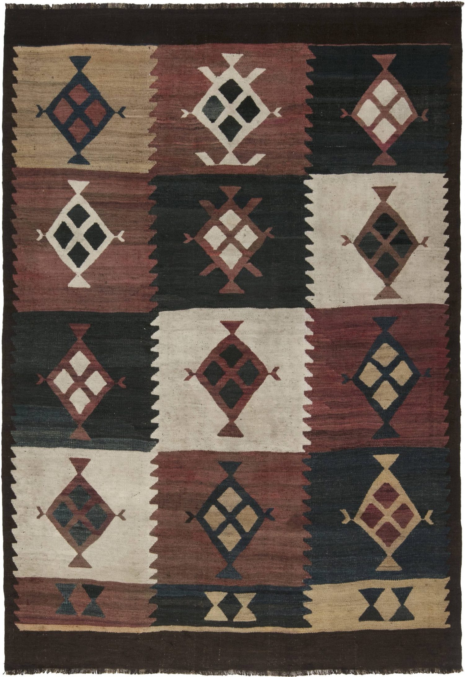 Vintage Etno Labijar Handmade Kilim Rug BB6521