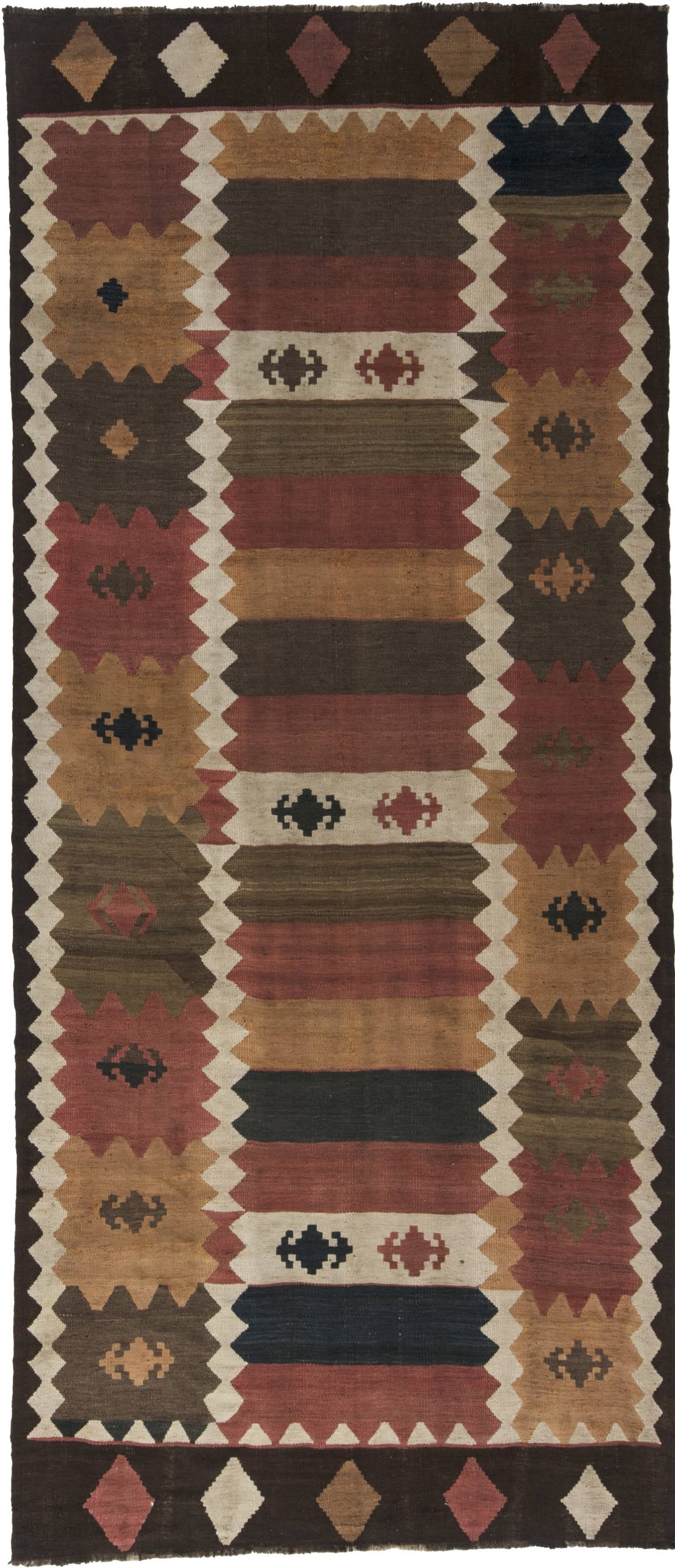 Vintage Etno Labijar Handmade Kilim Rug BB6518