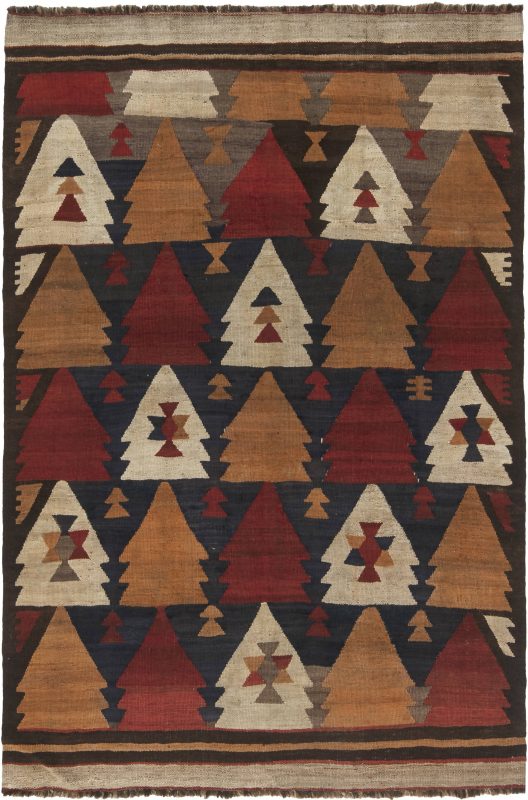 antique-carpets-turkish-kilim-multi-color-geometric-8×6-bb6516