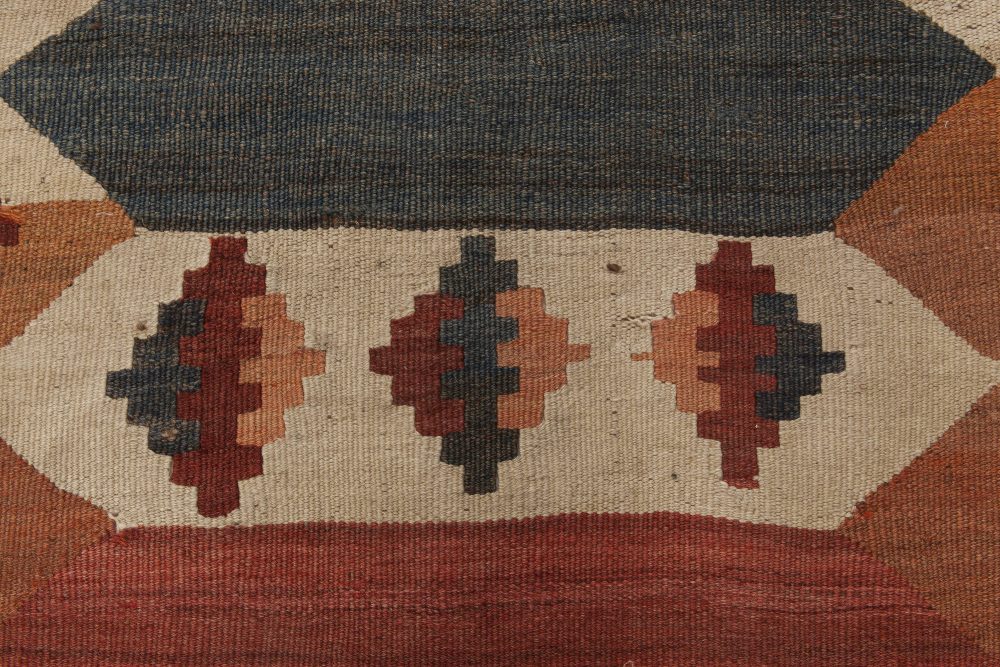 Mid-20th Century Kilim Etno Labijar Handmade Wool Rug BB6519