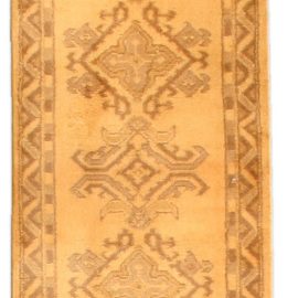 Antique Turkish Oushak runner BB4664