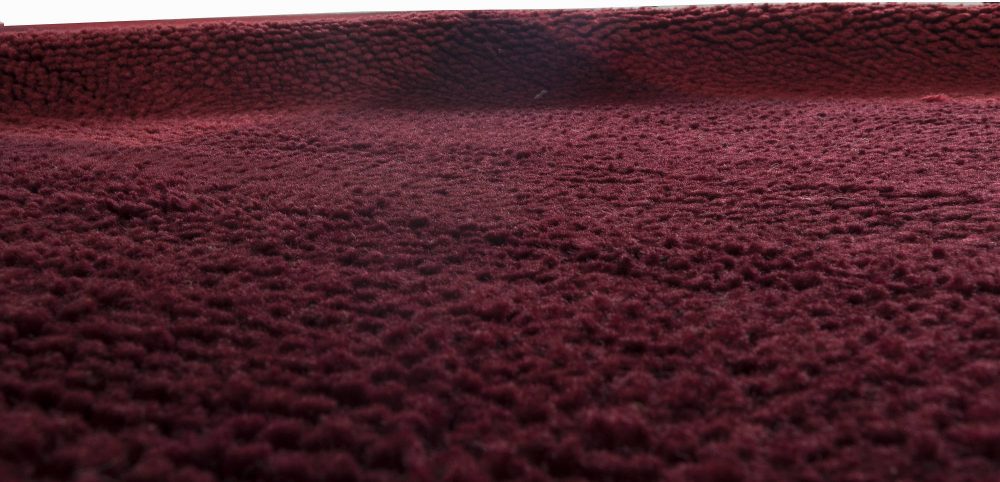 Mid-20th Century Art Deco Raspberry Red Handmade Wool Rug BB6343