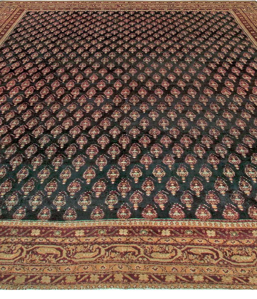 Fine Antique Indian Agra Handmade Wool Rug BB5537