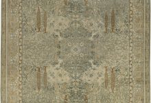 Early 20th Century Indian Wool Rug in Light Gray, Caramel, Beige, Cream & Brown BB6463