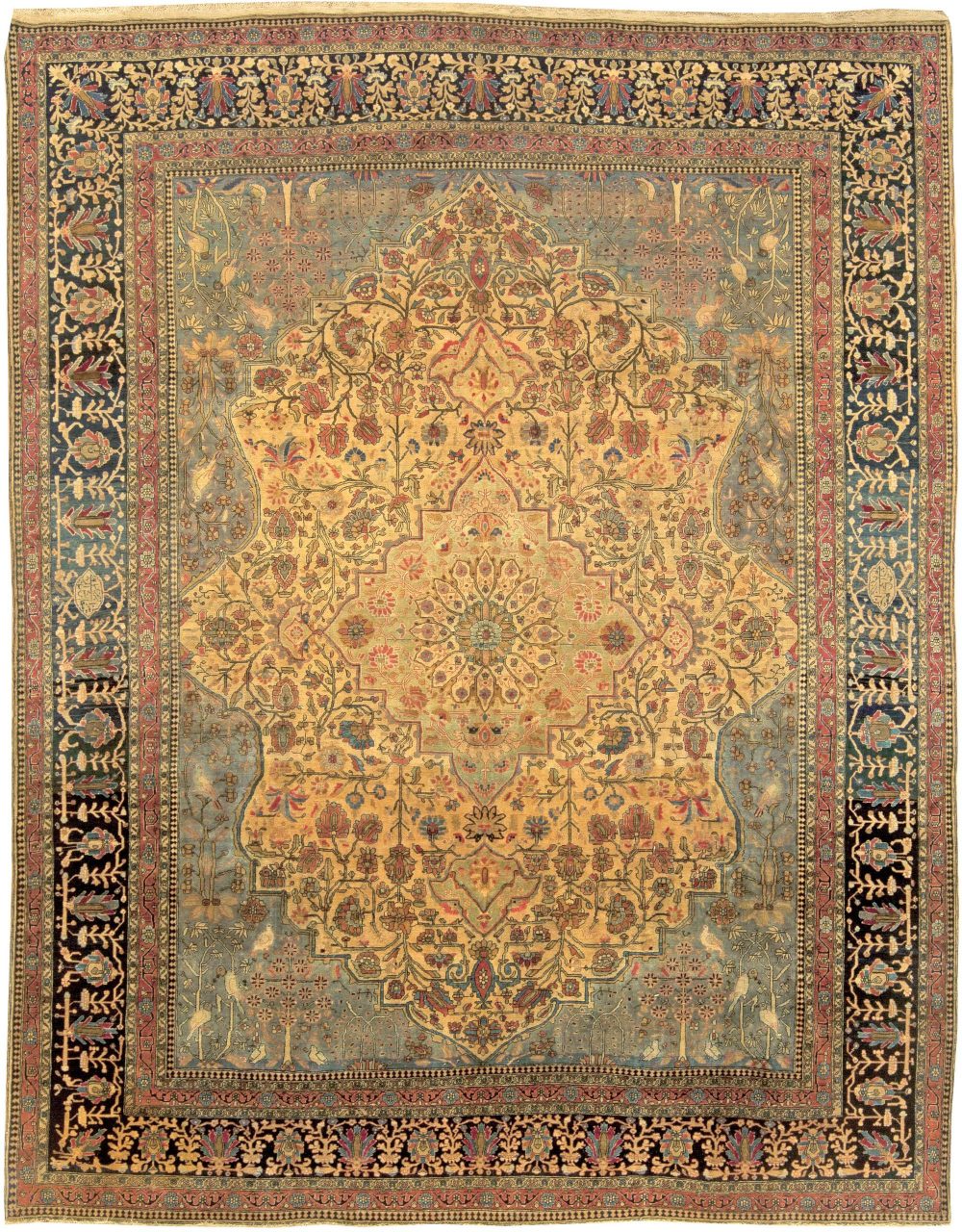 Persian Mohtashem Kashan Rug BB5962