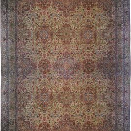 Oversized Antique Persian Kirman Rug BB6070