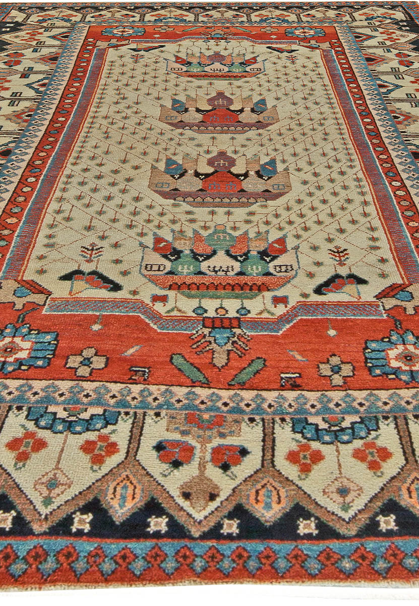 Early 20th Century Persian Malayer Handmade Wool Rug BB5628