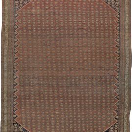 Early 20th Century Persian Malayer Red Handmade Wool Rug BB5555