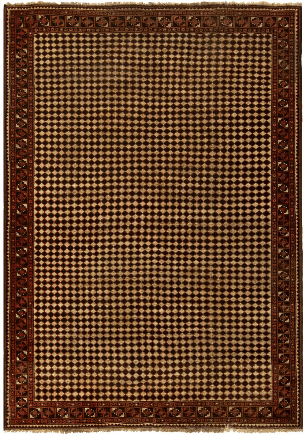 Antique Persian Beshir Rug BB5431