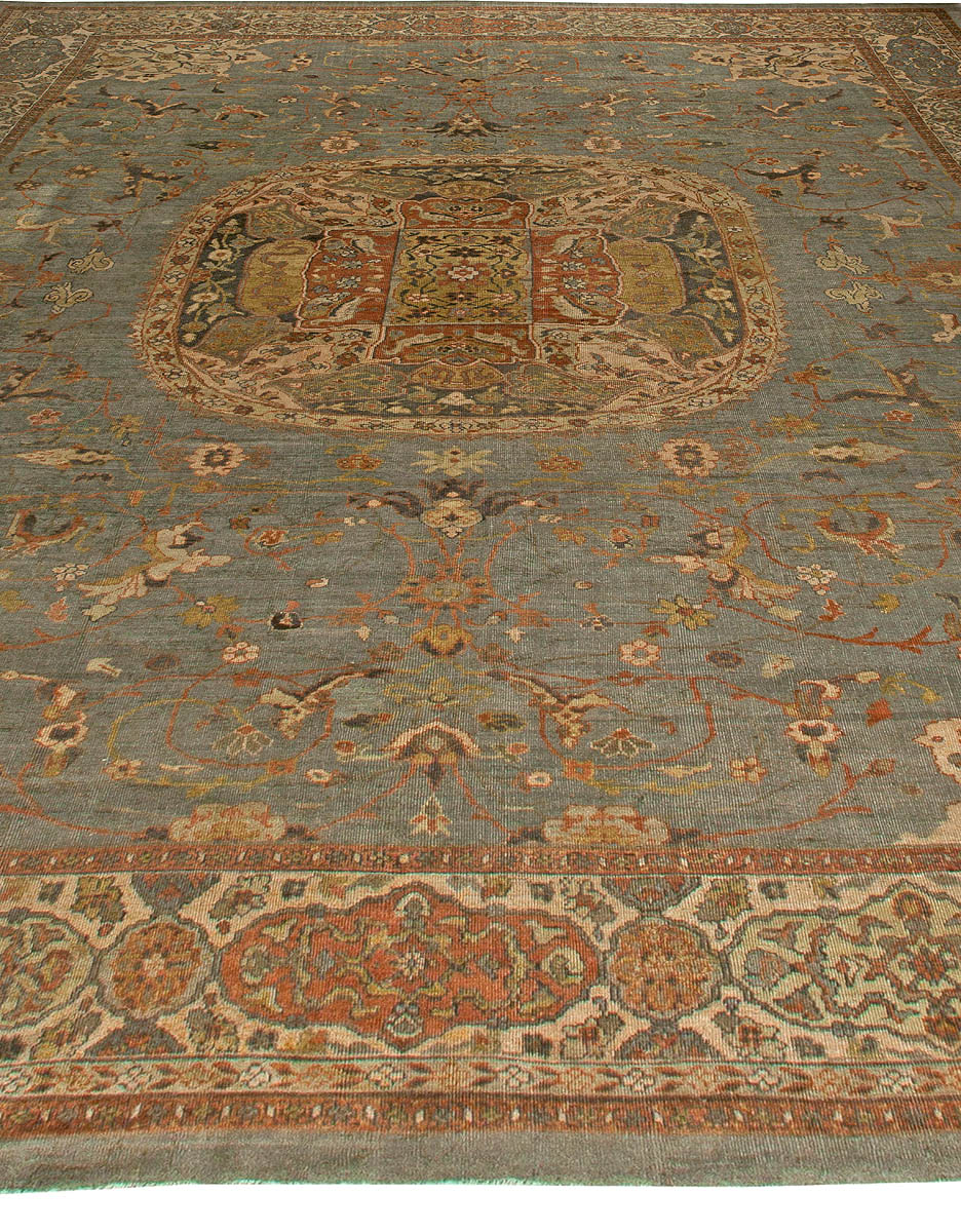 Oversized 19th Century Persian Sultanabad Handmade Wool Rug BB5918