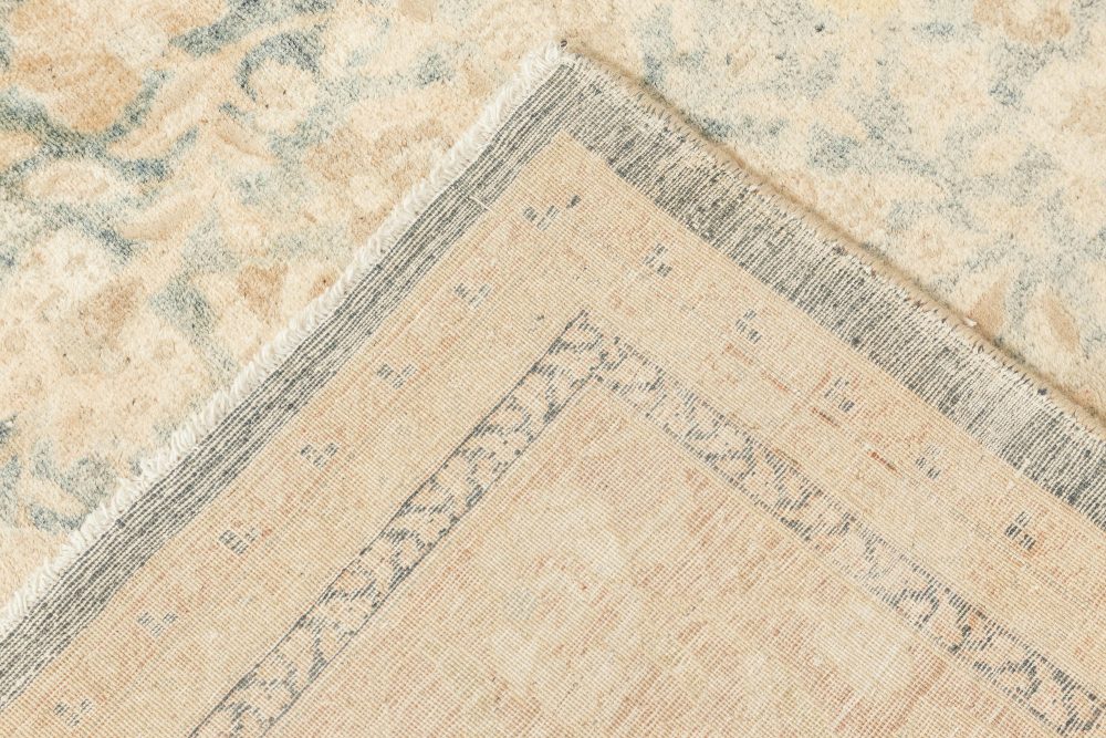 Antique Persian Tabriz Botanic Handmade Wool Rug BB5750