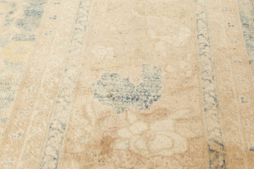 Antique Persian Tabriz Botanic Handmade Wool Rug BB5750