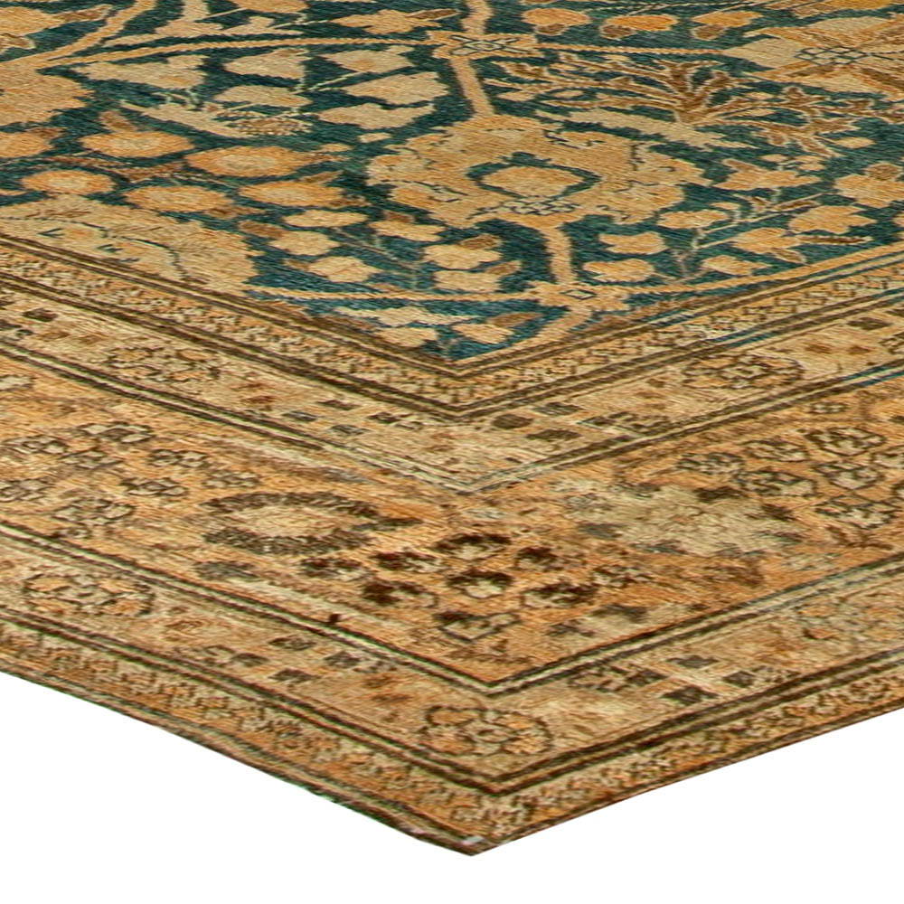 Fine Antique Persian Tabriz Handmade Wool Rug BB6031