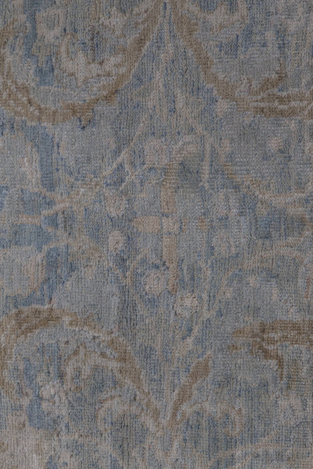 Fine Antique Persian Tabriz Blue, Beige Handmade Wool Rug BB5892