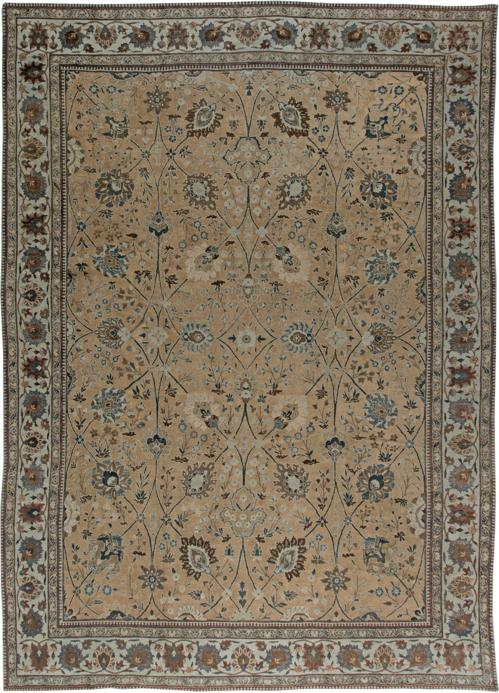 Antique Persian Tabriz Carpet BB6481