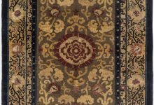 19th Century Chinese Floral Metal and <mark class='searchwp-highlight'>Silk</mark> Thread Rug BB6282
