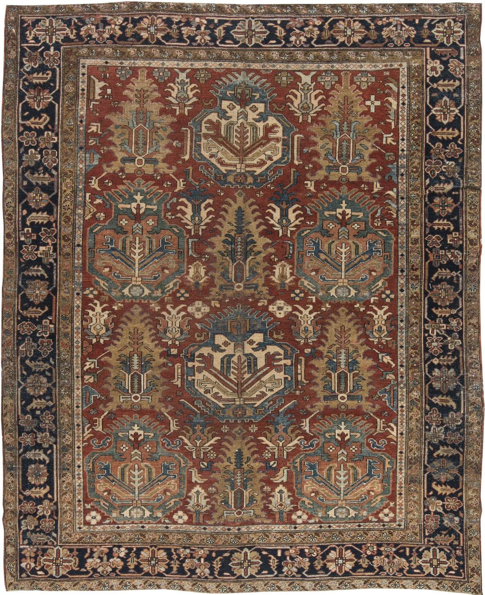 Antique Persian Heriz Rug BB2956