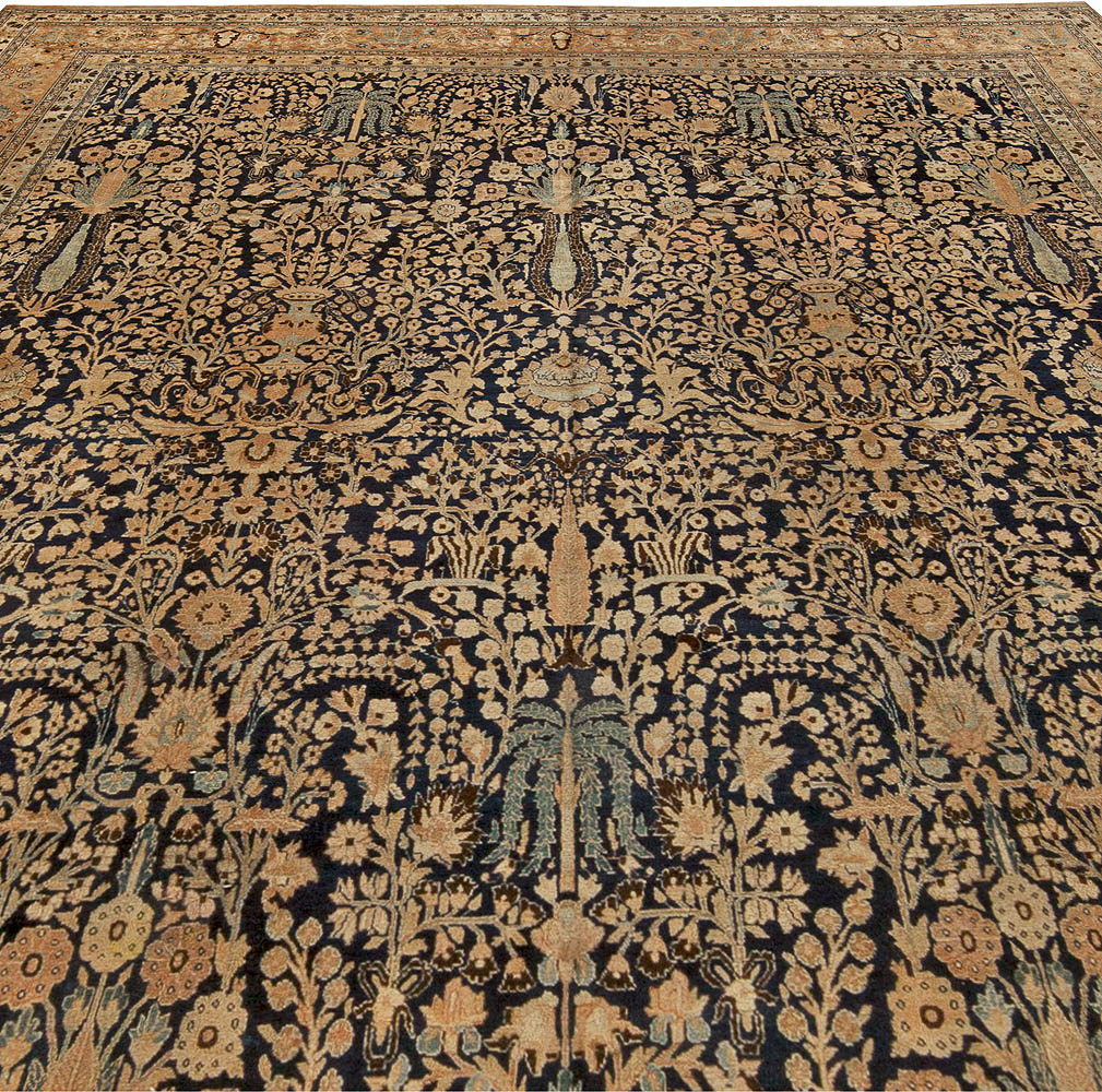 Fine Antique Persian Khorassan Handmade Wool Rug BB5667