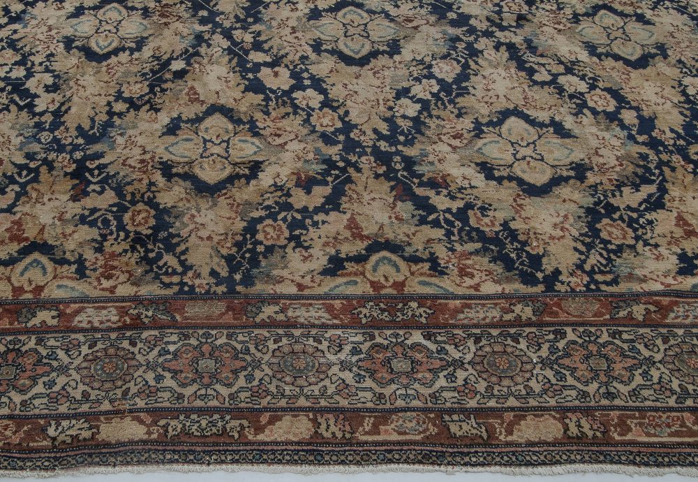 Authentic Persian Malayer Botanic Handmade Wool Rug BB2791