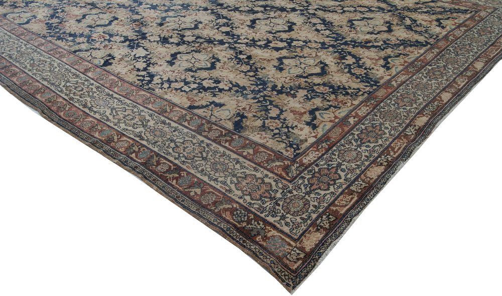 Authentic Persian Malayer Botanic Handmade Wool Rug BB2791