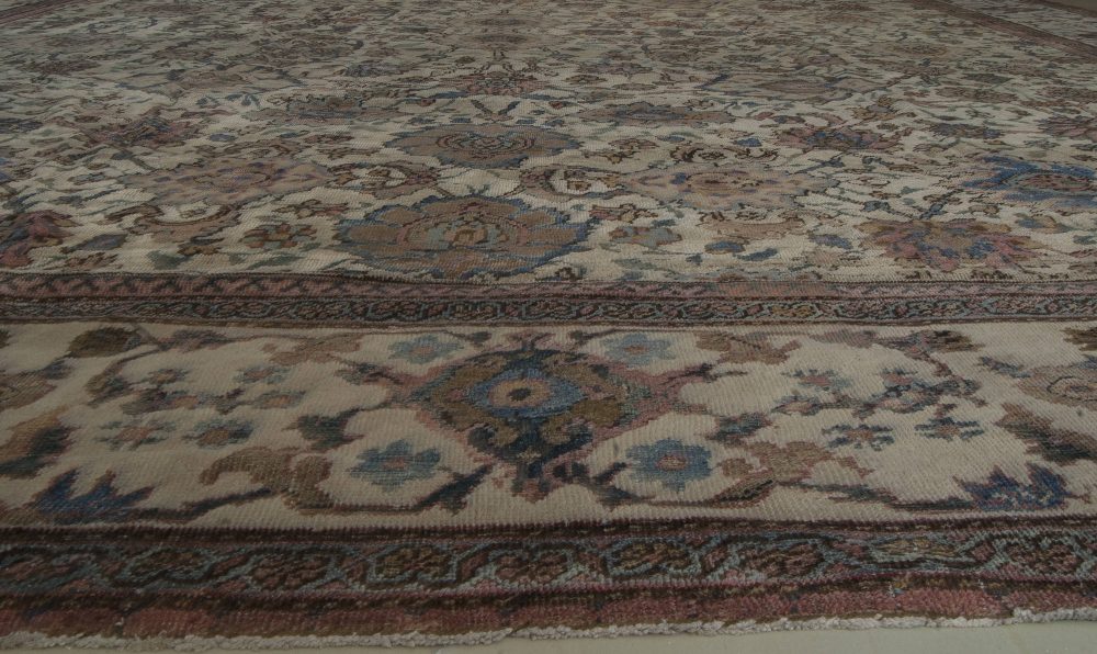 Fine Antique Persian Sultanabad Botanic Colorful Handwoven Wool Rug BB4605