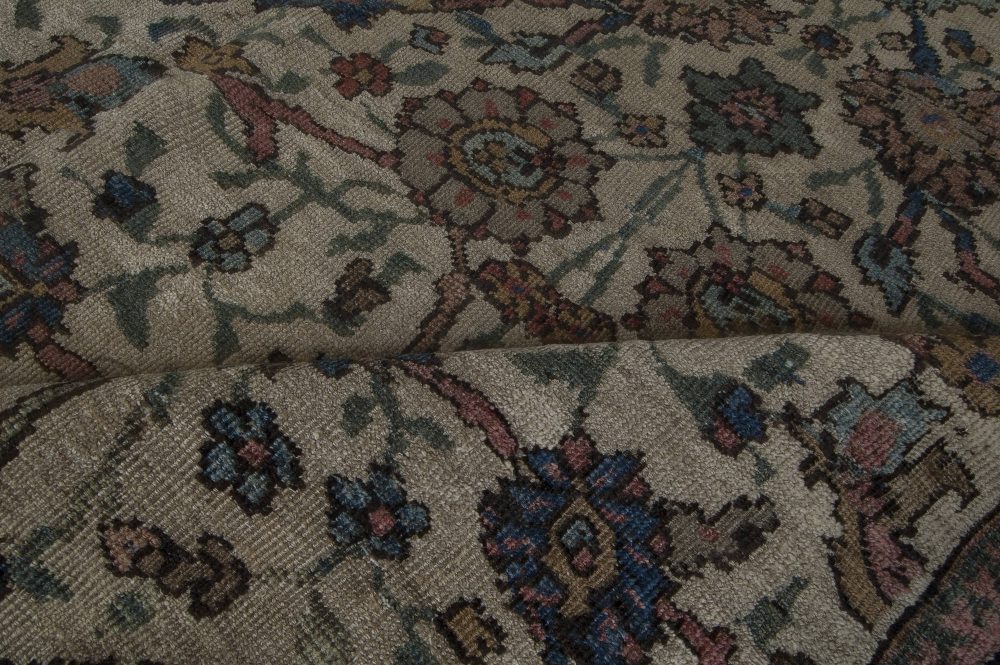 Fine Antique Persian Sultanabad Botanic Colorful Handwoven Wool Rug BB4605