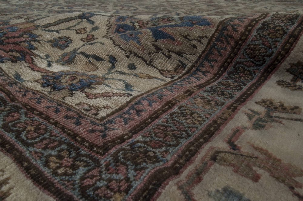 Fine Antique Persian Sultanabad Botanic Colorful Handwoven Wool Rug BB4605