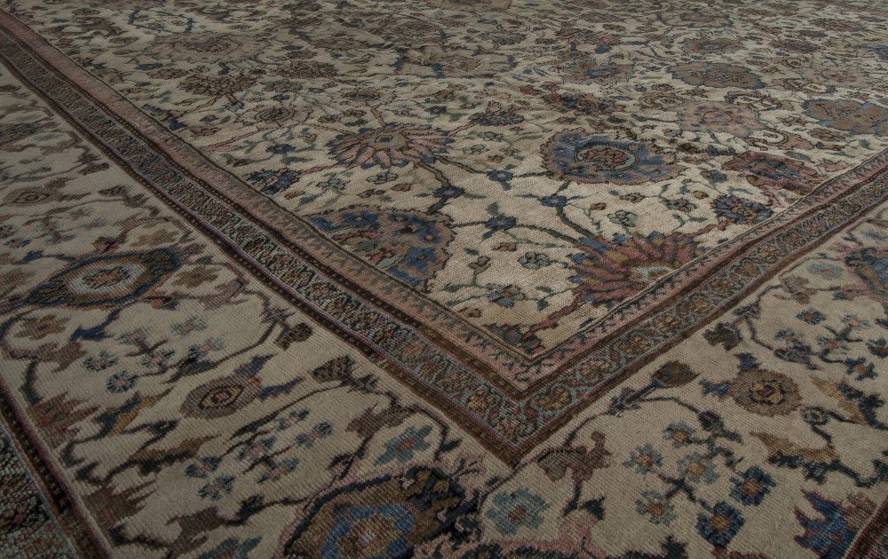 Fine Antique Persian Sultanabad Botanic Colorful Handwoven Wool Rug BB4605