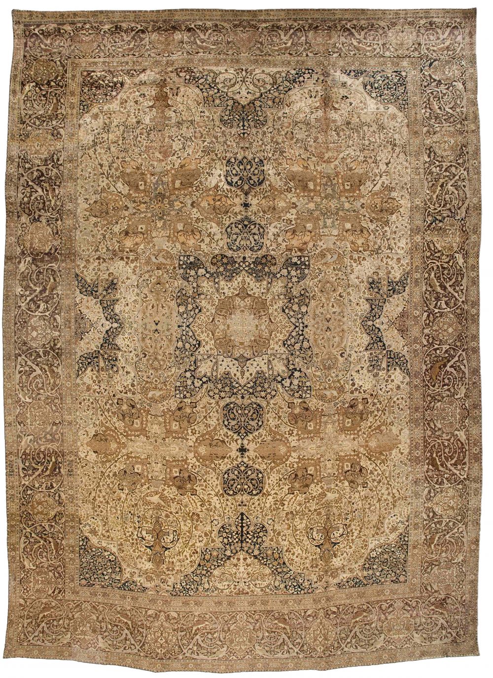 Oversized Antique Persian Tabriz Carpet BB0917