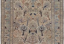Antique Persian Tabriz Animal Design Carpet BB3248