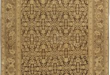 Early 20th Century Karabagh Brown and Beige Handmade Wool Rug BB4645