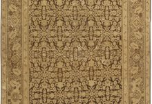 Early 20th Century <mark class='searchwp-highlight'>Karabagh</mark> Brown and Beige Handmade Wool Rug BB4645