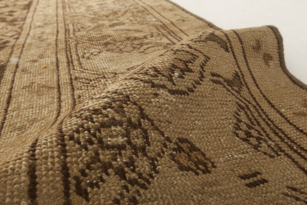 Early 20th Century Karabagh Brown and Beige Handmade Wool Rug BB4645