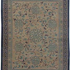 Elegant Vintage Hand-Knotted Rug BB5985