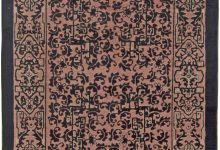 Authentic Early 20th Century <mark class='searchwp-highlight'>Chinese</mark> Black and PalePink Wool Rug BB5732