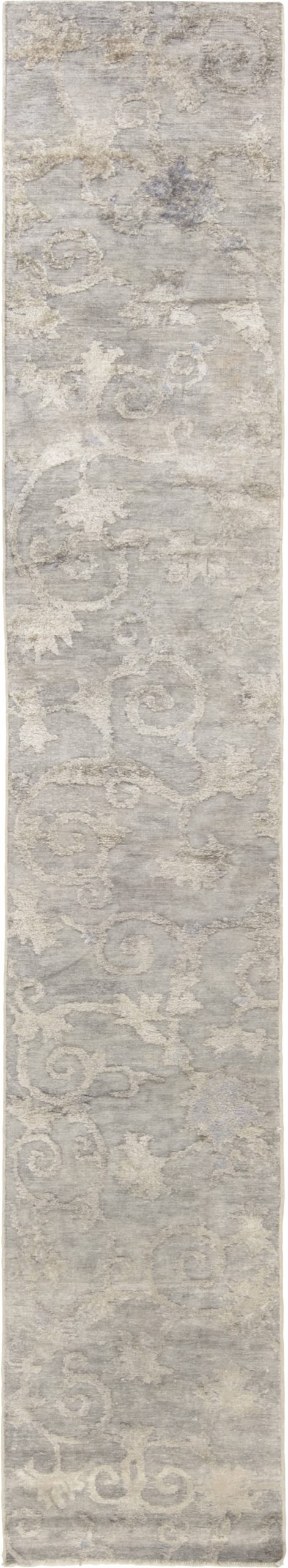 Authentic Chinese Hand Knotted Silk Runner, Fragment BB6504