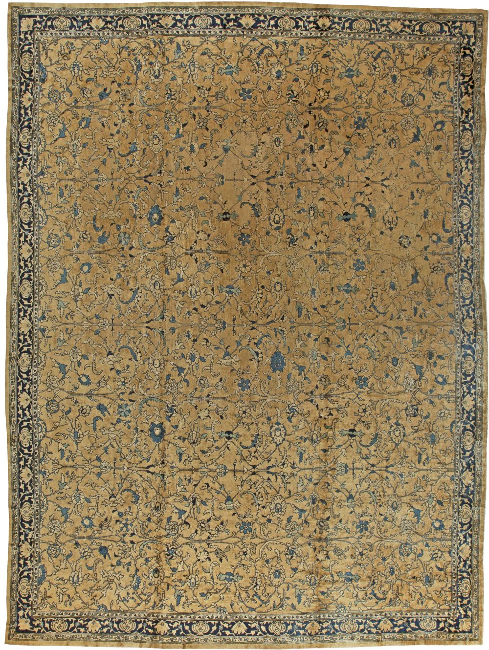 One-of-a-kind Large Vintage Chinese Handmade Wool Rug BB5938