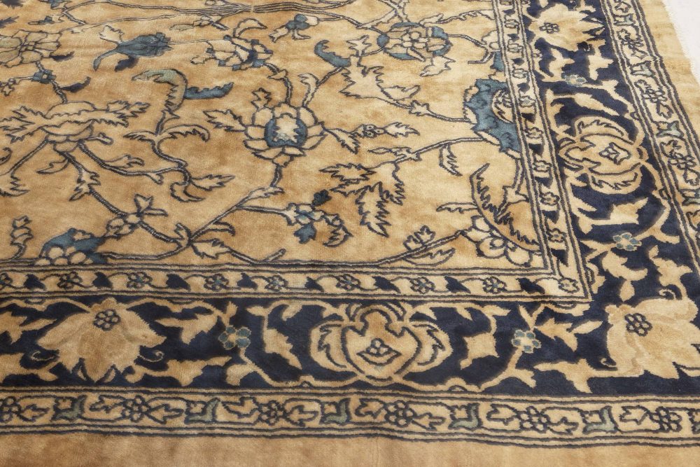 One-of-a-kind Large Vintage Chinese Handmade Wool Rug BB5938