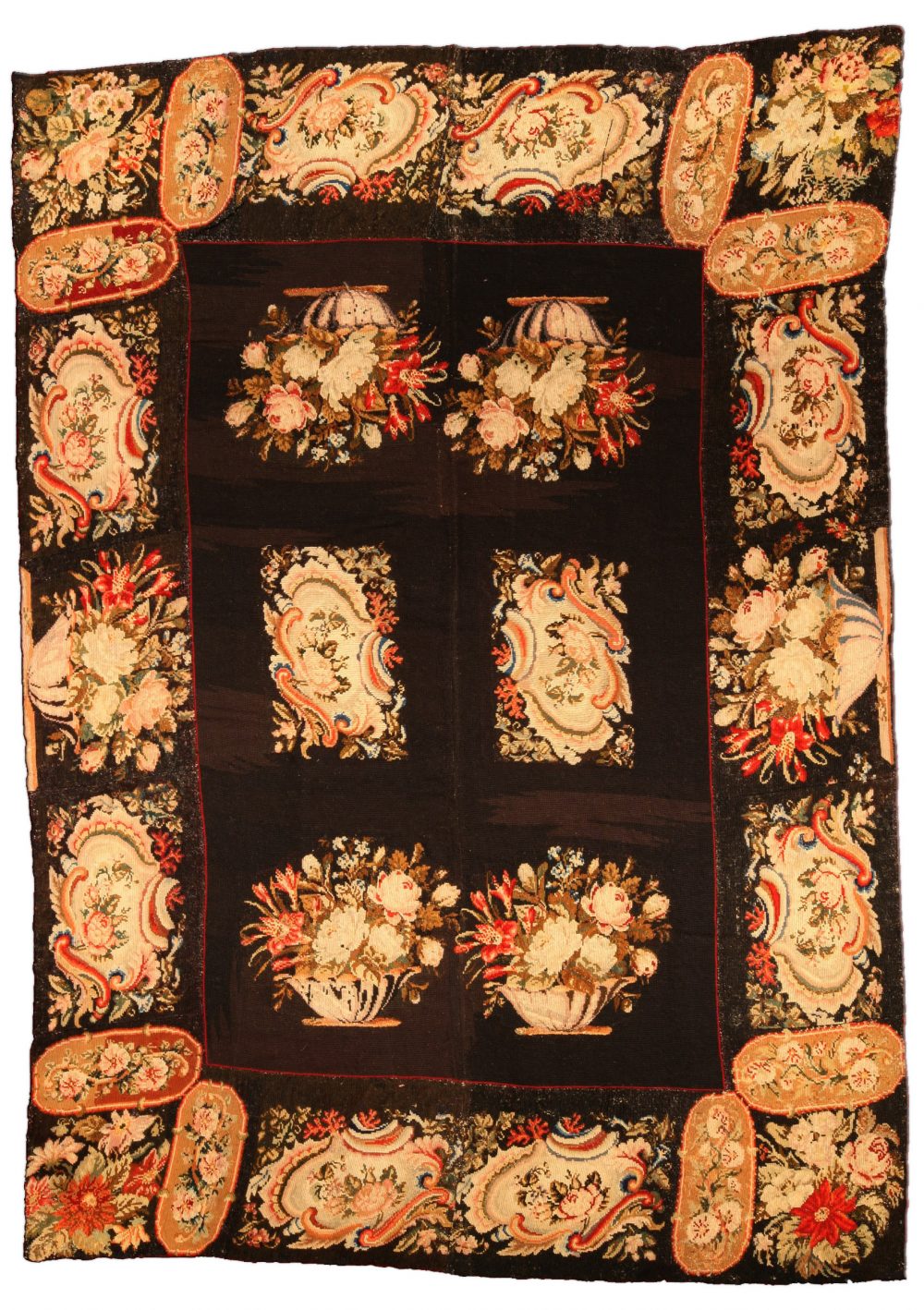 Antique Needlepoint Rug (fragment) BB4432